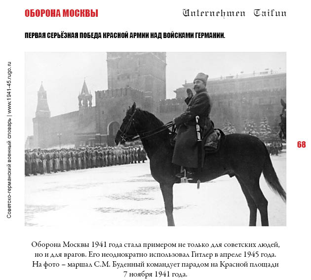 ОБОРОНА МОСКВЫ. Первая серьёзная победа Красной Армии над войсками Германии.